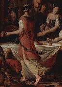 Johann Liss Gastmahl der Ester Detail oil painting on canvas